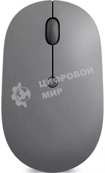 Мышь беспроводная Lenovo Go серый, 2400 dpi, радиоканал, USB-C, кнопки - 3