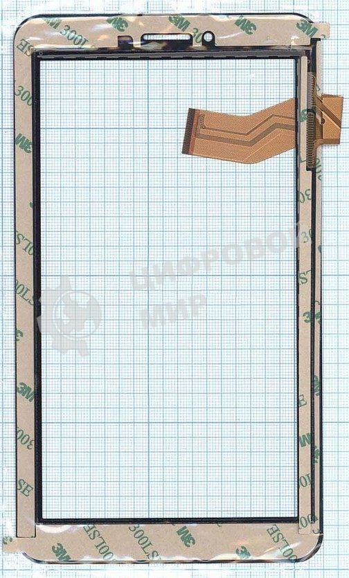 Сенсорное стекло (тачскрин) C186104C12 FPC833DR, черное