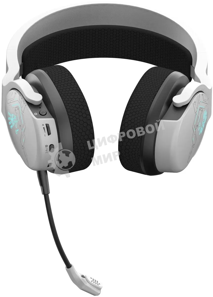 Наушники с микрофоном A4Tech Bloody GR370 белый мониторные BT оголовье (GR370)