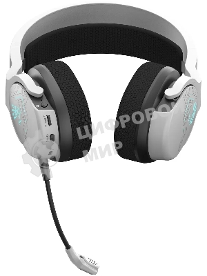 Гарнитура Bloody GR370 белый, беспроводная + проводная, Bluetooth, до 45 ч, подсветка