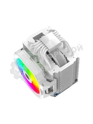 Кулер для процессора Alseye i600-W белый, 120 мм, алюминий/медь, 2300 об/мин, 37.8 дБ, 4 pin, 265 Вт, 160 мм