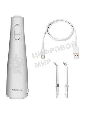 Ирригатор Waterpik WF-21 белый, от аккумулятора, 210 мл, 2 режима