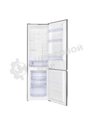 Холодильник Kraft KF-NF293D графит двухкамерный 201/61л морозилка снизу, No Frost