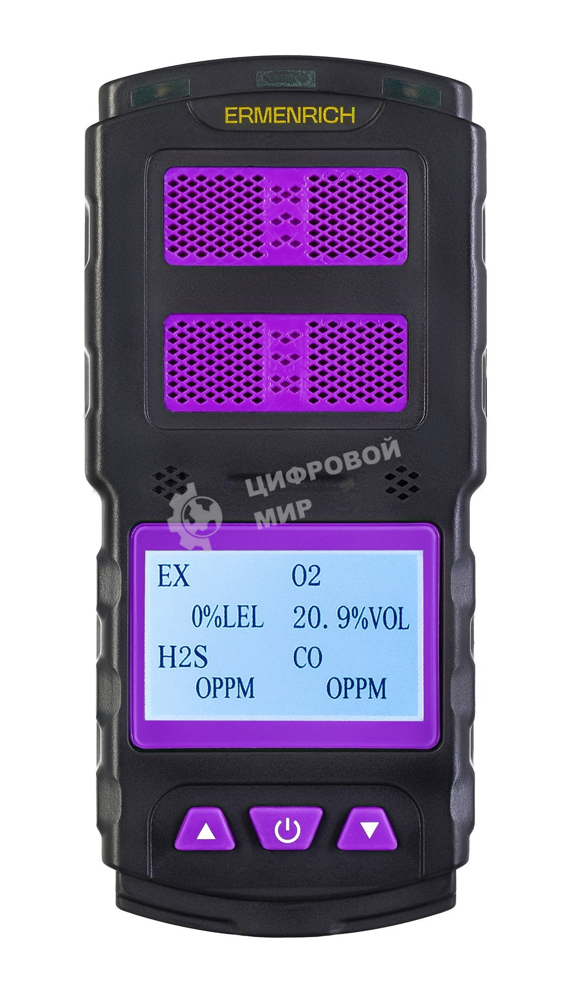 Детектор газа Ermenrich NG60 портативный фиолетовый/черный (84760)