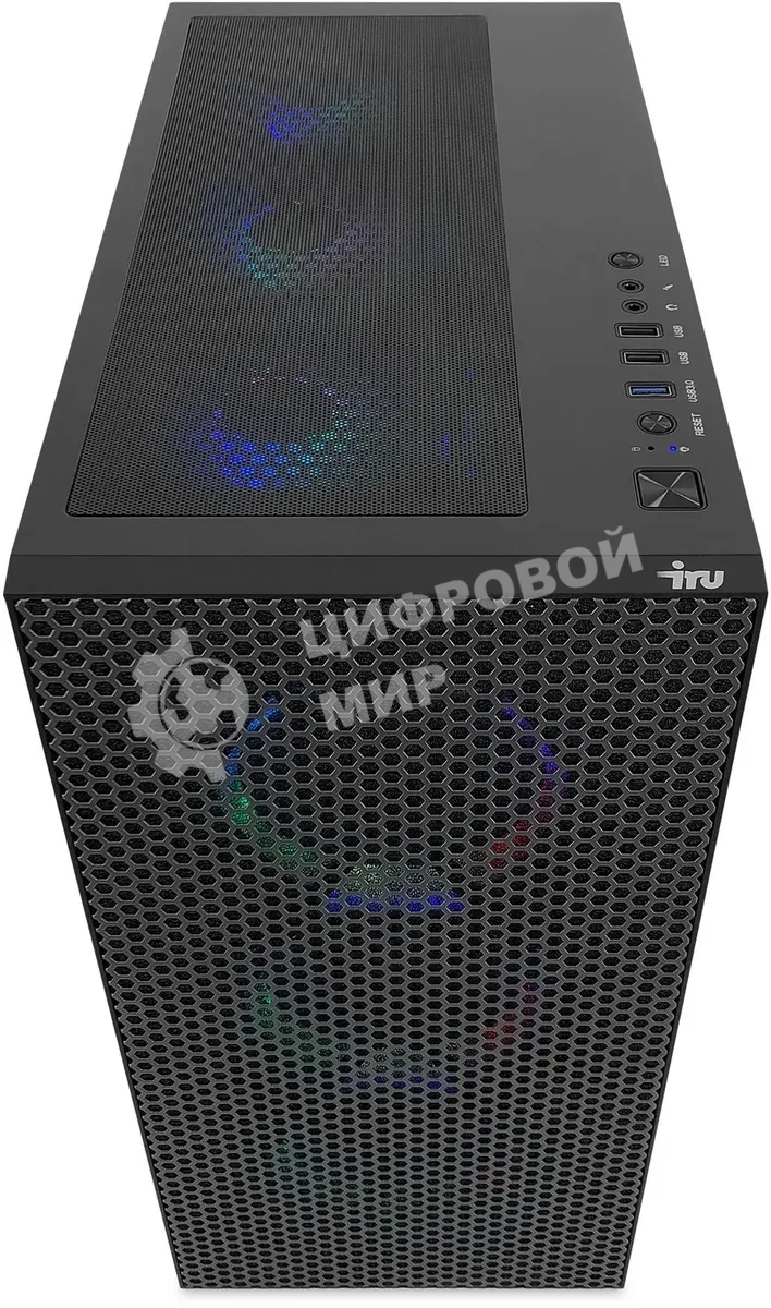 Компьютер IRU Tactio 510B7GP TWR i5 14400F (2.5) 32Gb SSD1Tb RTX5060TI 8Gb FreeDOS GbitEth 650W черный (RUS) (2146237)