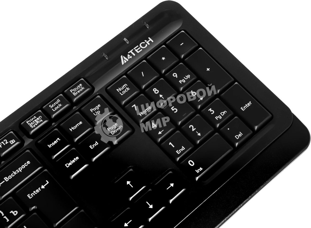 Комплект клавиатура + мышь A4Tech Fstyler FG1012 клав:черный/серый мышь:черный USB беспроводная Multimedia