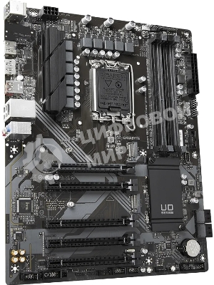 Материнская плата Gigabyte B760 DS3H DDR4, LGA 1700, Intel B760, 4xDDR4, 4xSATA, 2xM.2, 1xPCIe 4.0 x16, 4xPCIe 3.0 x1, 1xHDMI, 1xDP, 1x 1Gb LAN, 1xUSB 3.2 Gen 2, 1xUSB 3.2 Gen 2x2, 4xUSB 2.0, 3x3.5 мм, 7.1, ATX