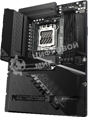 Материнская плата Gigabyte B850 AORUS STEALTH, AM5, AMD B850, 4xDDR5, 2xSATA, 4xM.2, 1xPCIe 5.0 x16, 1xPCIe 4.0 x16, 1xHDMI, 1x5Gb LAN, Wi-Fi 7, Bluetooth 5.4, 1xUSB-C 10Gbps, 2xUSB-A 10Gbps, 4xUSB-A 5Gbps, 4xUSB-A 2.0, 3x3.5 мм + S/PDIF оптический, 7.1, ATX