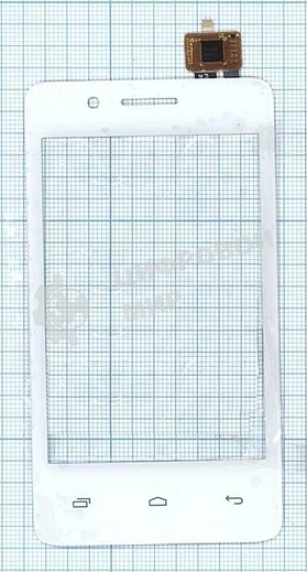 Сенсорное стекло (тачскрин) для Fly IQ436i ERA Nano 9, белое