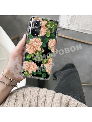 Чехол (клип-кейс) Gresso Air, для Honor 50, прозрачный/рисунок gr17aaae9317