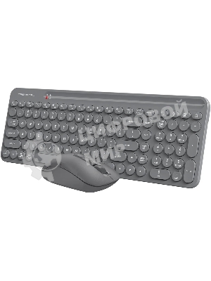 Комплект клавиатура + мышь A4Tech Fstyler FG3300 Air2 клав:серый мышь:серый USB беспроводная slim Multimedia