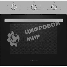Шкаф духовой электрический Maunfeld AEOC6040S, 60л, дверца с 3 стеклами, нержавеющая сталь