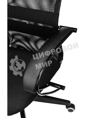 Кресло Бюрократ CH-607 TW-01 черный, сетка, подголовник
