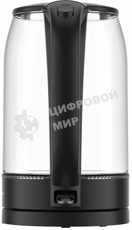 Чайник электрический Moulinex BY1S08F0 1.7 л, 2200 Вт, черный/прозрачный корпус: стекло/пластик