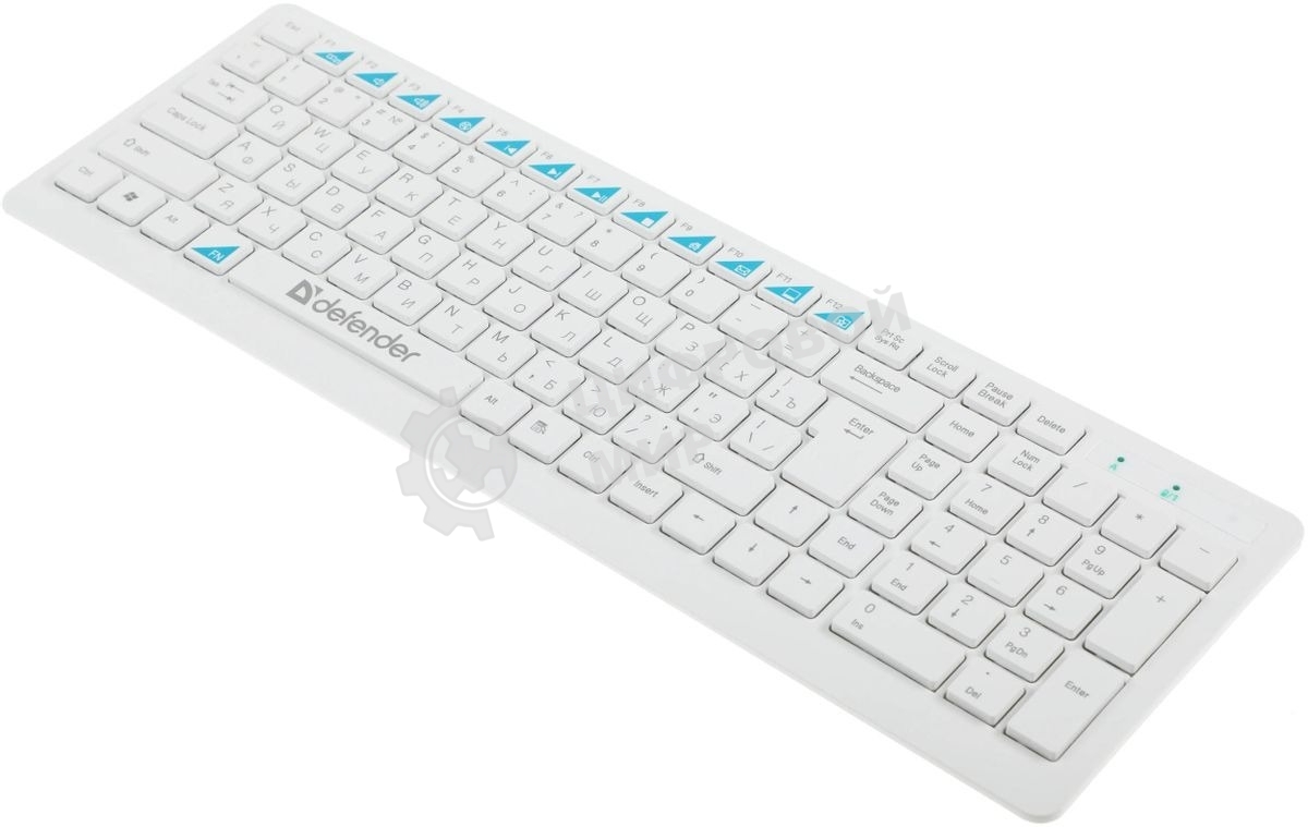 Комплект клавиатура + мышь Defender Skyline 895 Nano W (белый) Кл:104, 1000/1500/2000dpi