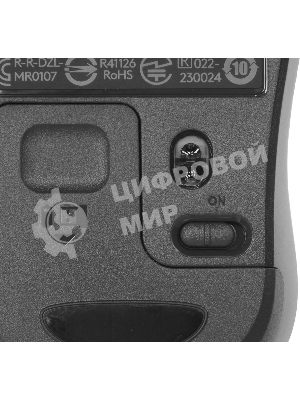 Мышь беспроводная Logitech M220 SILENT черный/серый, 1000 dpi, радиоканал, USB, кнопки - 3