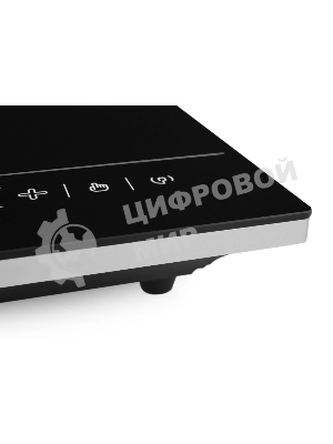 Плита настольная электрическая ZUGEL ZIHF61B чёрный, 2 кВт, индукция, конфорки - 1, стеклокерамика, сенсор