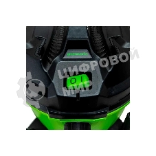 Строительный пылесос GreenWorks G120WDV (4701207) зеленый, 1300 Вт, уборка сухая/влажная, пылесборник контейнер, 34 л