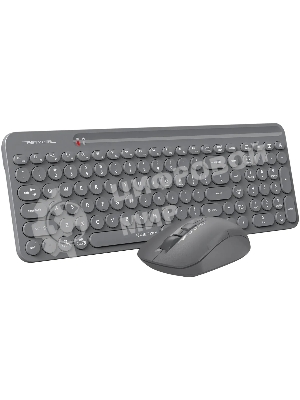 Комплект клавиатура + мышь A4Tech Fstyler FG3300 Air2 клав:серый мышь:серый USB беспроводная slim Multimedia