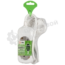 Удлинитель электрический ЭРА UDL-10-215-E Greenline 2 розетки с заземлением 1,5м ПВС 3x0.75мм2