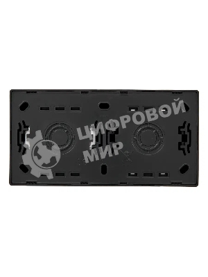 Блок выключатель 1-клав. и розетка 1-местн с заземл. LETO черный бархат горизонталь LEZARD 752-4200-170BAP