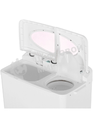 Стиральная машина Славда WS-60РЕТ белый/серый, загрузка вертикальная 6 кг, 1350 об/мин, класс: А