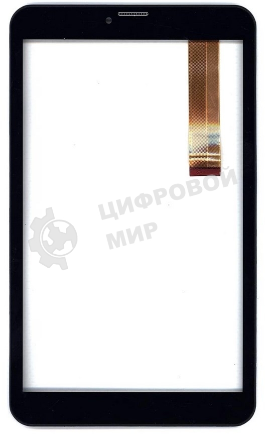 Сенсорное стекло (тачскрин) для Irbis TZ81L, черное с рамкой