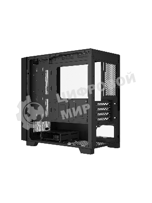 Компьютерный корпус без блока питания PCCooler C3D310 BK, Mesh Mid Tower, Black, TG, 0.6 SPCC, no fans mATX, mITX 165/350/200мм 3x2.5
