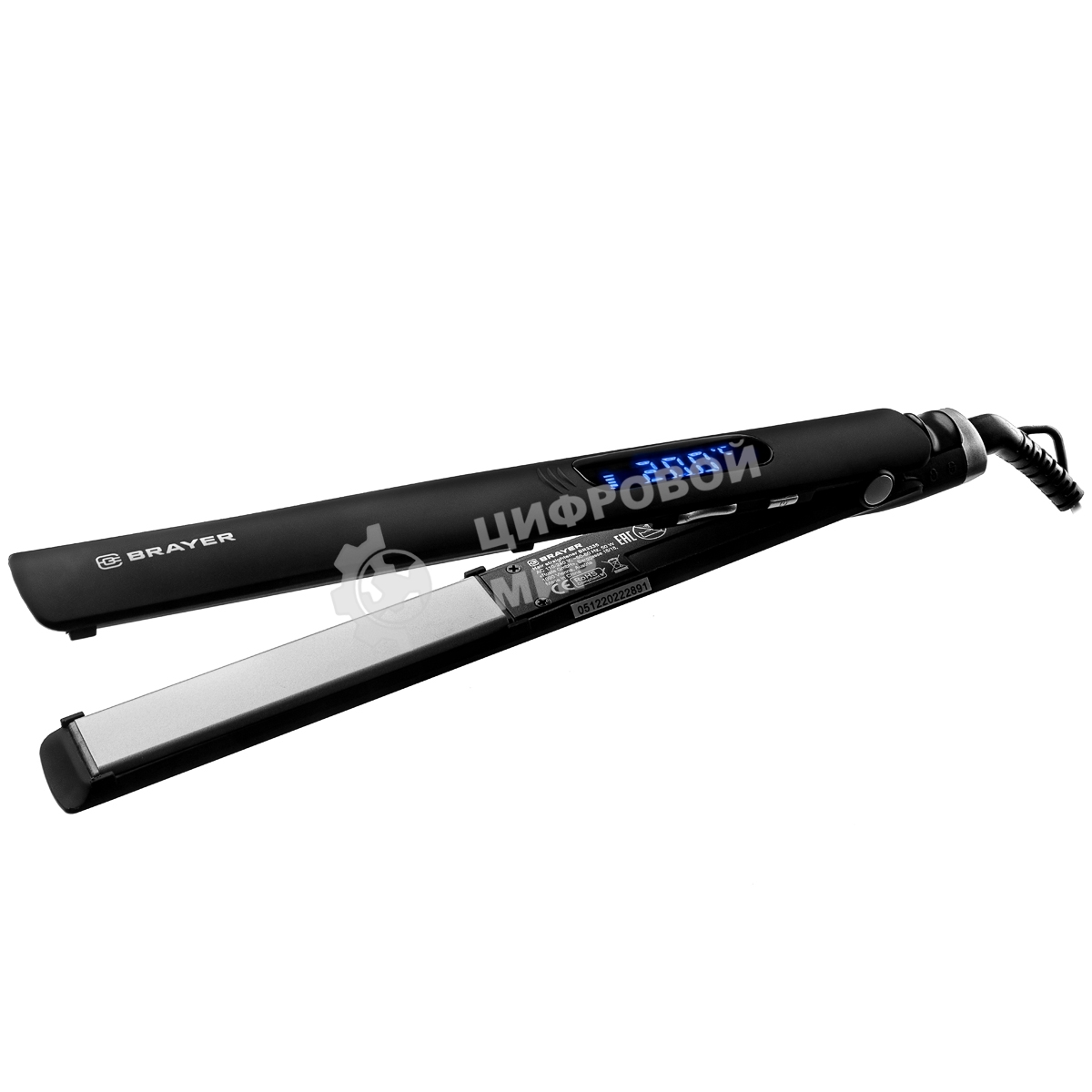 Выпрямитель для волос BRAYER BR3335 черный, 25 мм, 230 °C, 13 режимов