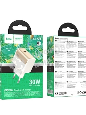Сетевое зарядное устройство HOCO CS72A 1Type-C PD30W, белый