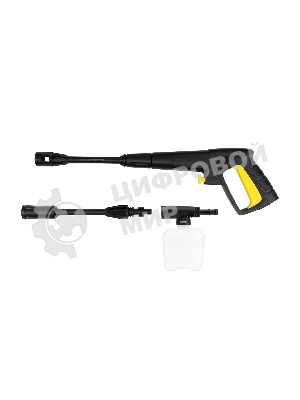 Мойка высокого давления 120/70 бар, KOLNER K120M, компакт, 1400Вт, 390л/ч, метал.помпа, шланг ВД 5м, кабель 5м, самовсас, Auto stop (емкость для шампуня)