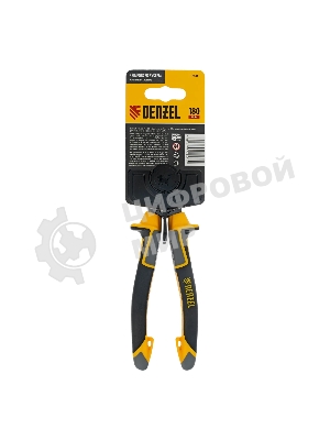 Плоскогубцы комбинированные Denzel 180 мм, трехкомпонентные рукоятки