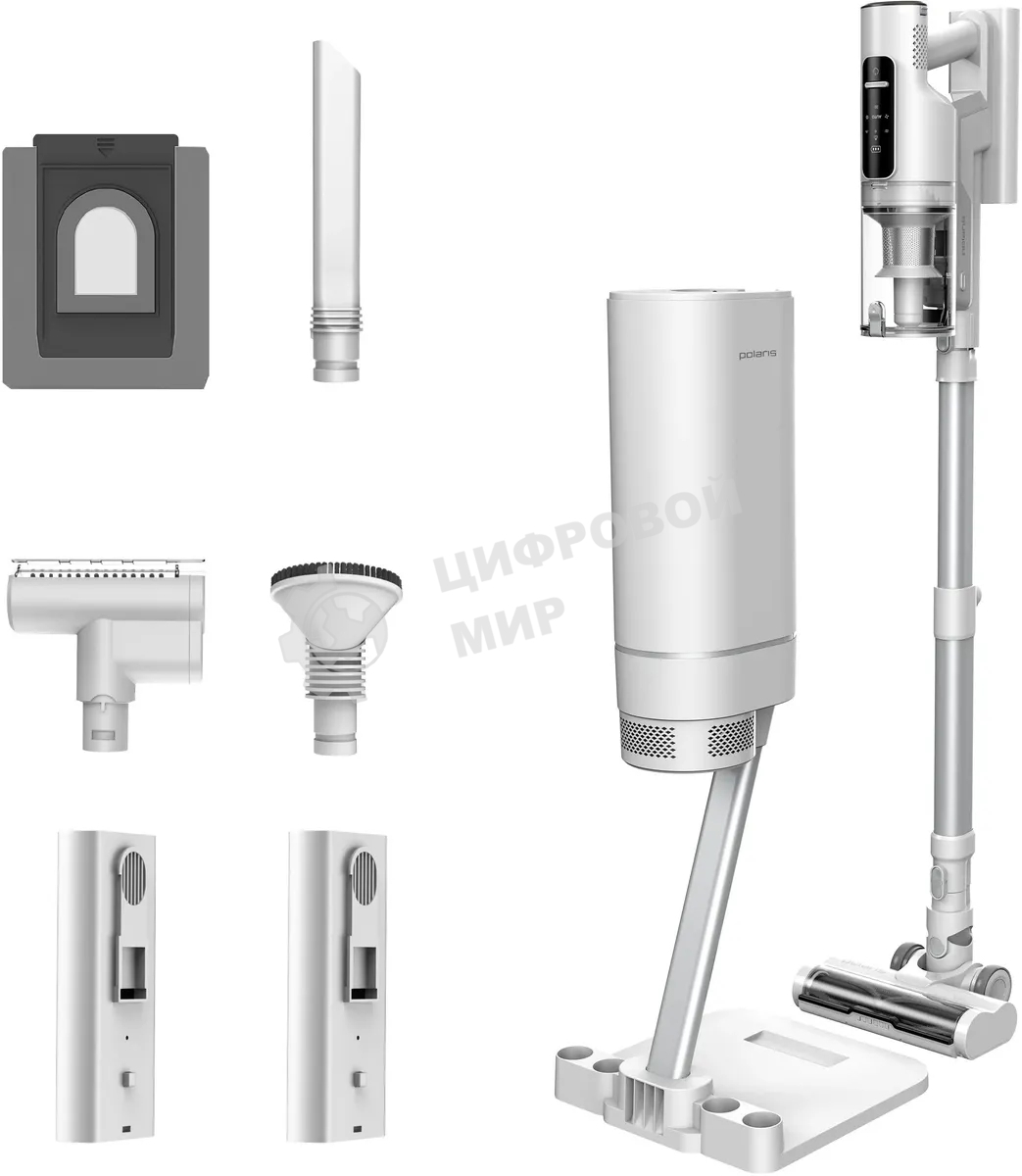 Вертикальный пылесос Polaris PVCSDC 2001 500Вт белый (в компл.:3мешка)