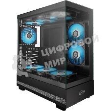 Корпус PcCooler C3Q500 BK черный без БП ATX 9x120мм 5x140мм 2xUSB3.0 audio bott PSU