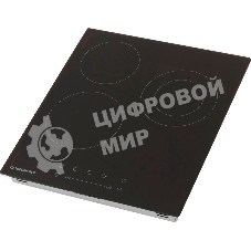 Варочная электрическая панель Maunfeld EVCE.453.D-BK, конфорок: 3 шт., стеклокерамика, независимая, черный