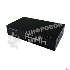 Коммутатор неуправляемый NEOMAX NMS-110PoE-1000-S, 10 портов 1000 Mbps, 8xPoE, металл