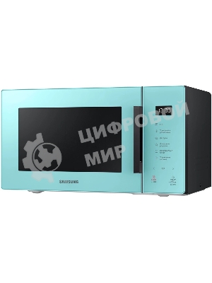 Микроволновая печь Samsung MS23T5018AN/BW голубой, 23 л, 800 Вт, переключатели - сенсор