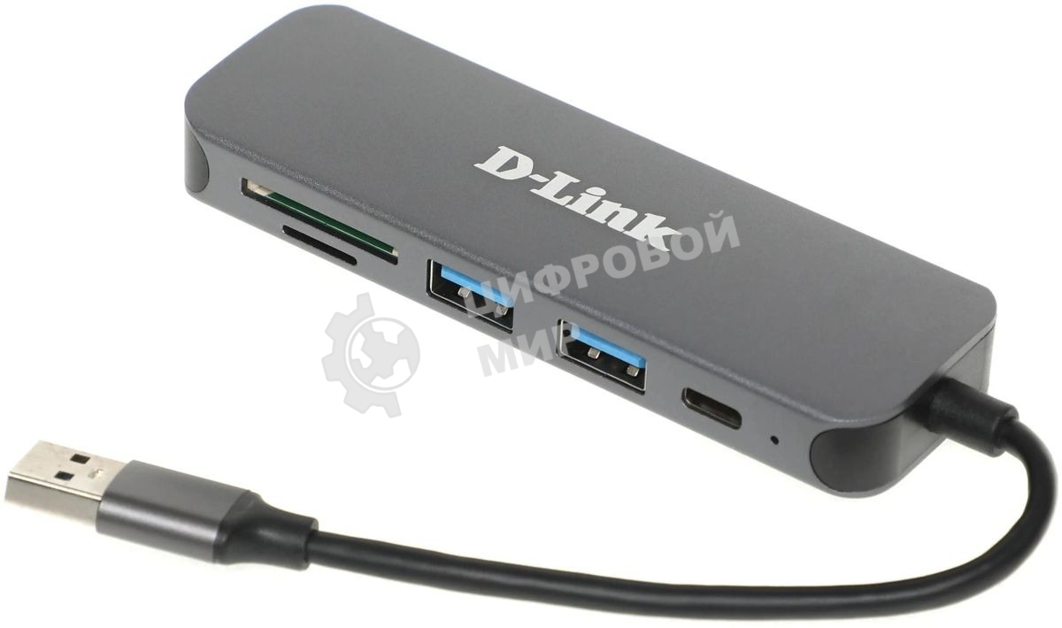 USB-концентратор D-Link DUB-1325/A2A, USB 3.0, USB 3.0, SD/microSD, USB