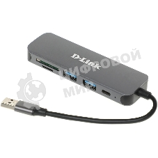 USB-концентратор D-Link DUB-1325/A2A, USB 3.0, USB 3.0, SD/microSD, USB