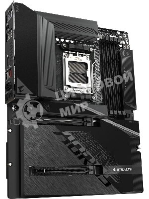 Материнская плата Gigabyte B850 AORUS STEALTH, AM5, AMD B850, 4xDDR5, 2xSATA, 4xM.2, 1xPCIe 5.0 x16, 1xPCIe 4.0 x16, 1xHDMI, 1x5Gb LAN, Wi-Fi 7, Bluetooth 5.4, 1xUSB-C 10Gbps, 2xUSB-A 10Gbps, 4xUSB-A 5Gbps, 4xUSB-A 2.0, 3x3.5 мм + S/PDIF оптический, 7.1, ATX