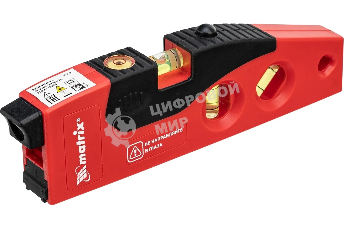 Уровень лазерный Matrix, 180 мм, 220 мм штатив, 4 глазка