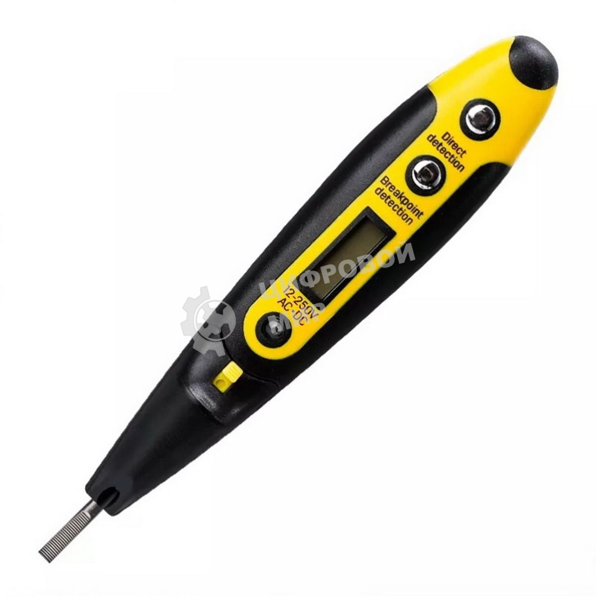Индикаторная отвертка-тестер напряжения цифровая Deli DL8005 (12-250 В)