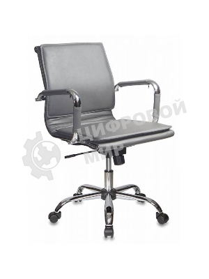 Кресло Бюрократ CH-993-Low/grey серый, экокожа