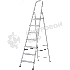 Лестница-стремянка алюминиевая Fit 7 ступеней, вес 5,48 кг РОС
