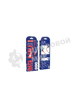 Кабель Smartbuy (iK-522-S14rb) S14 Lightning красн./черный, 3 А, 2 м