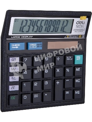 Калькулятор настольный Deli E39231 черный 12-разр.
