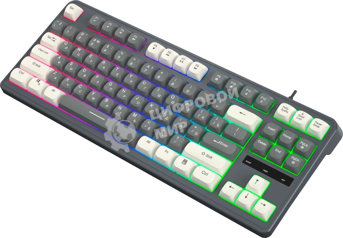 Клавиатура Oklick 711G проводная, USB Type-A, серый