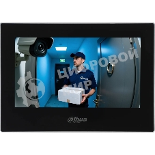 Видеодомофон IP 7 дюймовый, Dahua DHI-VTH2621G-P черный