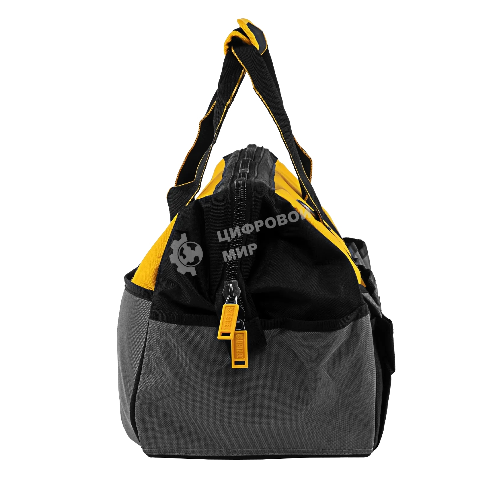 Сумка для инструмента Denzel 500х245х300 мм, 20 карман., съемный органайз. 10 карман., наплеч. рем.