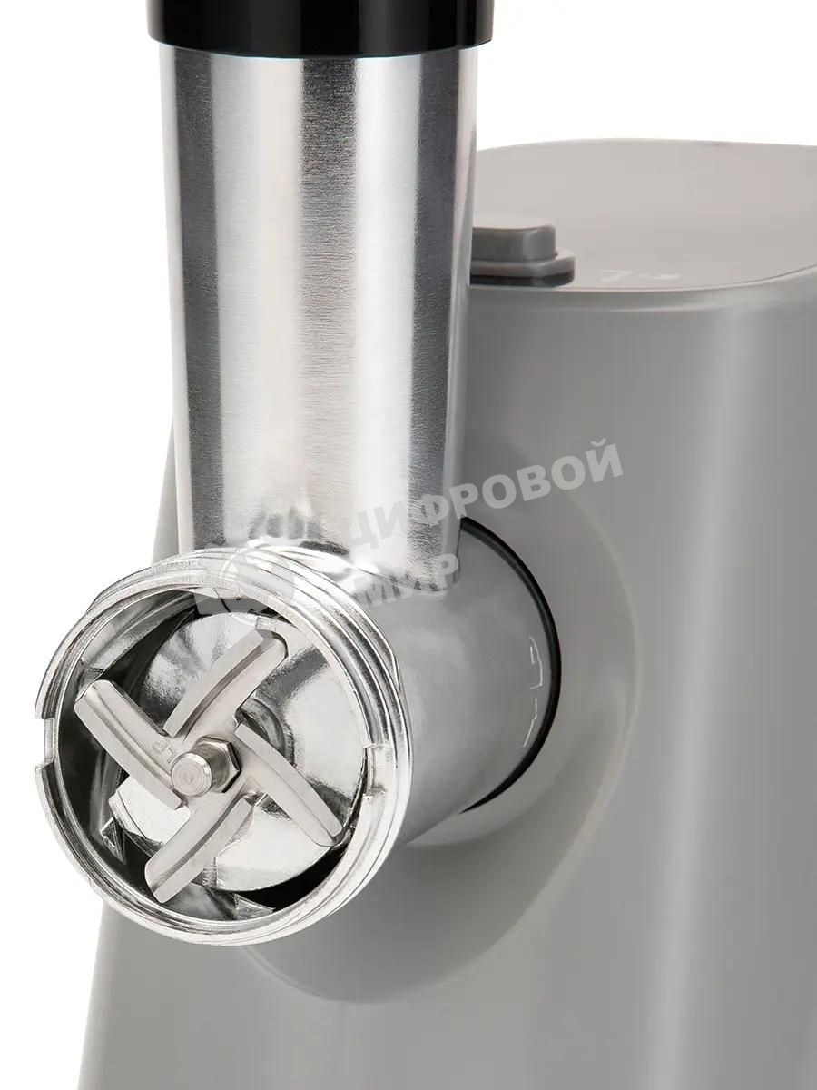 Мясорубка электрическая Hyundai HY-MG4391 серый, 1900 Вт, 2.4 кг/мин, реверс, защита от перегрузки, насадки - 4